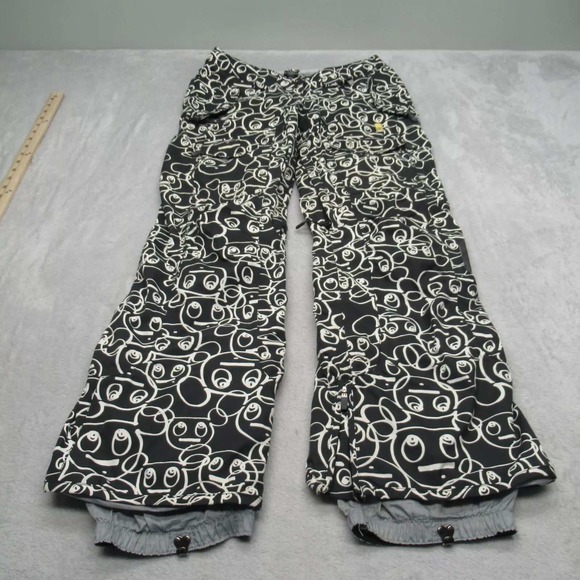 DC MTN LAB Ski‎ Pants Mens Small Black White Degree Waterproof Snowboard 32x30 - Picture 1 of 16
